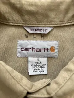 Carhartt カーハート ワークシャツ カーキ Lサイズ ジャンク