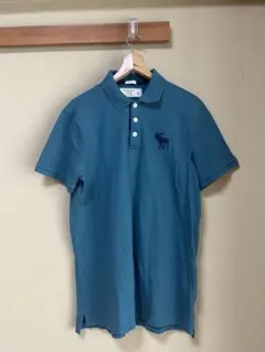 Abercrombie & Fitch ストレッチポロシャツ L グリーン