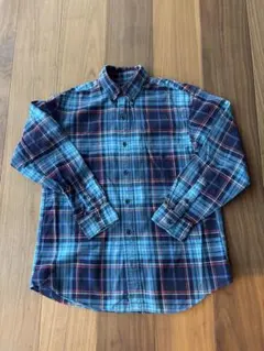 ラルフローレン　チェック　ブルー 160 長袖シャツ