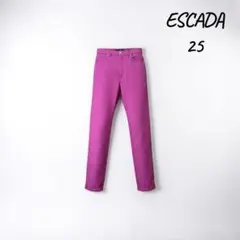 ESCADA エスカーダ ストレッチ スキニーパンツ 25 ピンク 美脚のサムネイル