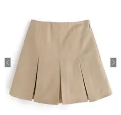 インパン裏地付きボックスプリーツミニスカート　GRL gm689