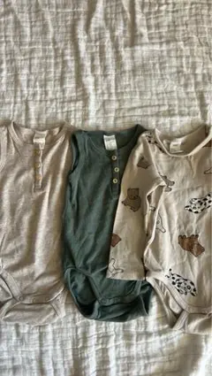【美品】H&Mロンパース 3点セット 6m 9m