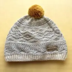 mont-bell ベビー用ニット帽 ポンポン付き