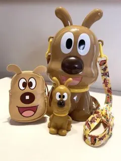 めいけんチーズ3点セット　ポップコーンケース、ソフビ、ミニポシェット