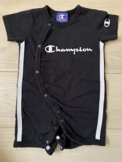 Champion ボタン式ロンパース ブラック