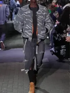 【迅速配送可能】 ALYX MA-1 fostex garments Fostex Garments MA-1 Bomber Jack (Blue) - Gabberwear