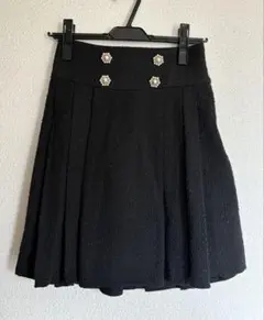 INGNI ミニスカート 黒 ビジュー ツイード