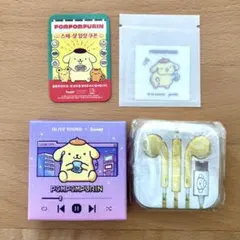 ポムポムプリン 韓国 オリーブヤング グーダル 饅頭 有線 イヤホン ステッカー