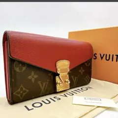 美品/箱布袋付！ルイヴィトン モノグラム ポルトフォイユ パラス