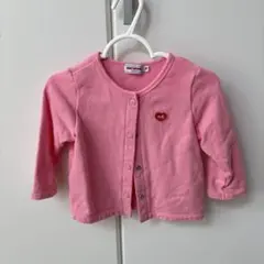 Miki House ピンク カーディガン 子供服