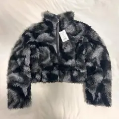 EMODA シングルミニボアブルゾン ネイビー