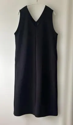 MUJI ジャンパースカート　強ストレッチブラック