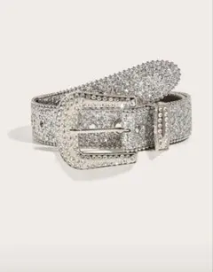 shein ベルト　キラキラベルト　ギャル　シルバー　グランジ