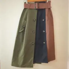 即購入OK‼️ レディアゼル トレンチスカート ロング アシメ M