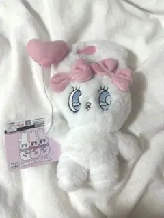 エスターバニー　ハートバルーンぬいぐるみ　クリームバニー 白 ホワイト 風船