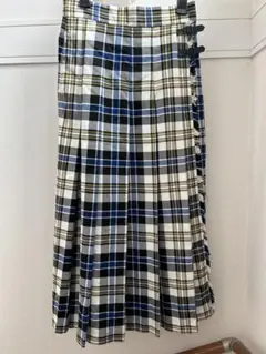 ニコアンド　チェックツイルキルトスカート