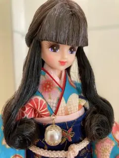 マリーン　おたのしみドール　ハンドメイド　着物　草履　足袋　スタンド