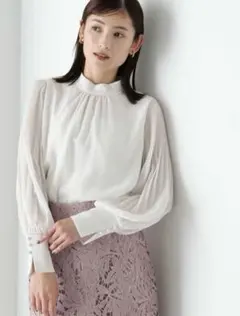 NATURAL BEAUTY BASIC ブラウス　M ホワイト