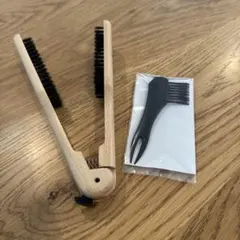 VESSツインストレートブラシ 天然豚毛 ※ブラシクリーナー付き