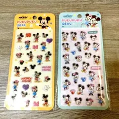 か*や様 ミッキー　ミニー　ぷくぷくシール　うるちゅる　ディズニー　正規品　世人