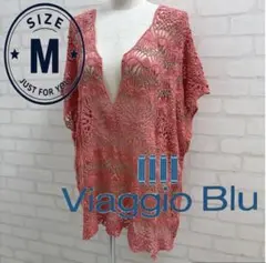 ★美品★ Viaggio Blu チュニック クロシェ編み ピンク Mのサムネイル