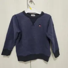 ダブルビー ネイビー クルーネック トレーナー120cm