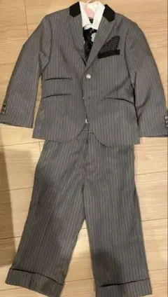 キャサリンコテージ 120 入学式　冠婚葬祭 フォーマルスーツストライプ柄
