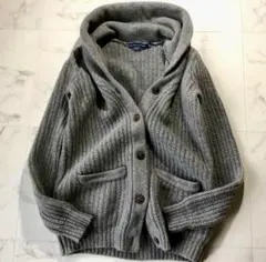 ラルフローレン ウール　カシミヤ　ショールニットカーディガン