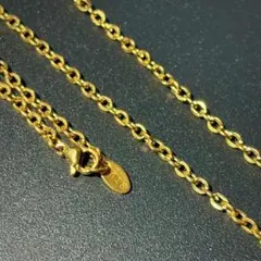 ヴィンテージ 18K GPチェーン ゴールド 金 ネックレス シンプル 喜平