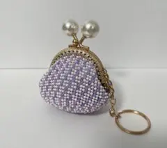 ビーズがま口　小銭入れ　No.40