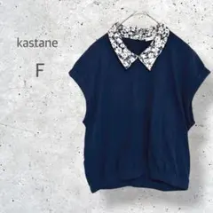 【kastane】　フレンチスリーブ　クレリック　半袖シャツ　花柄　高見え　Fのサムネイル