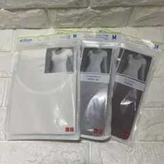 新品未開封 【ユニクロ /エアリズム 】UネックT 半袖 M 3枚セット