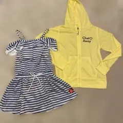 美品　ピンクラテ　水着、パーカー(未使用)、おまけ専用バッグのセット