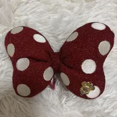 ディズニーランド　ミニーちゃん　ミニーマウス　リボン　ヘアゴム　髪ゴム
