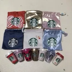 Starbucks スターバックス　ミニカップギフト　ミニチュアカップ　巾着
