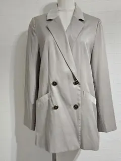 axes ポイントチェックロングジャケット