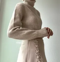 vintage MICHELKLEIN Paris アルパカ ハイネック ニット