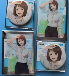 呪術廻戦　懐玉・玉折　プール掃除　缶バッジ・ホロクリアカード　家入硝子