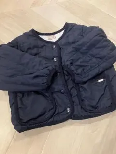 プティマイン ネイビー キルティング　アウター100cm ハート　コート