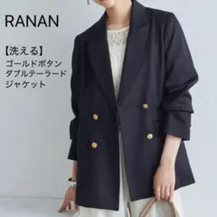 RANAN 【洗える】ゴールドボタンダブルテーラードジャケットのサムネイル