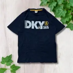 DKY＆365 ネイビー Tシャツ プリント