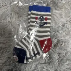 緊急セール★ ミキハウス ストライプ ベビー靴下 11-13cm