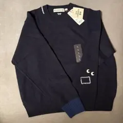 新品　ユニクロ× ANYA HINDMARCH　クルーネックセーター　ネイビー