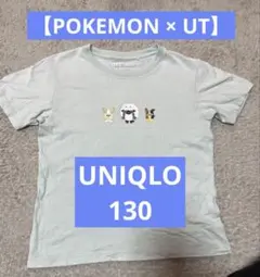 UNIQLO 半袖　Tシャツ　ポケモン　130cm ユニクロ　ミントグリーン