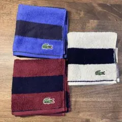 Lacosteハンカチ　3枚セット　Aセット