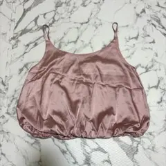 RESEXXY サテントップス キャミソール ピンク フリー