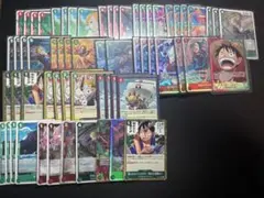 ワンピースカード 構築済みデッキ 緑青ルフィ ルフィデッキ リーダー