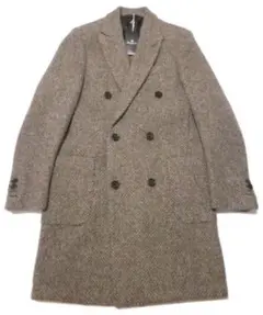 Aquascutum ツイード ダブルチェスターコート【36】19.8万