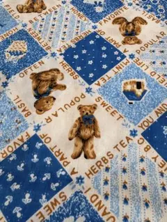 くま柄の布　110×200cm