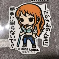 ワンピースステッカーB-SIDE LABEL ナミ①